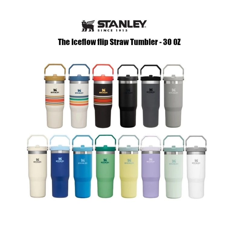 STANLEY史丹利 經典系列 IceFlow 手提吸管 880ml 304不鏽鋼 Stanley保溫杯 露營戶外活動杯