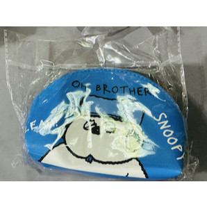 【現貨】正版 SNOOPY 史努比半月零錢包 - 歐拉夫 Olaf 款 (Oh Brother! 藍色收納包)