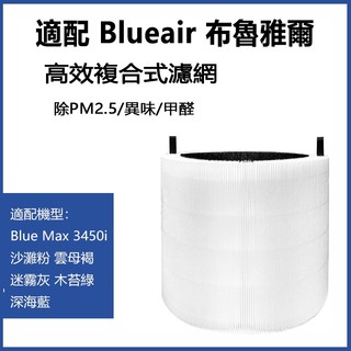 適用 Blueair Blue Max 3450i 3450 空氣清淨機 HEPA+活性碳 濾網 濾芯 濾心