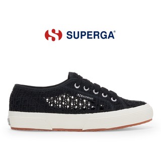 SUPERGA 女鞋 休閒鞋 2750 CROCHET系列 鉤織 黑 S31614W-A0O