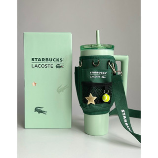【中國限定x Lacoste🐊聯名】星巴克STARBUCKS咖揚運動系列不鏽鋼隨行杯雙飲口杯