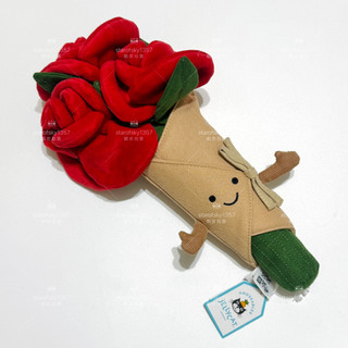現貨 英國 Jellycat 玫瑰花束 全新品 吊牌瑕疵 Amuseables Rose Bouquet 玫瑰花