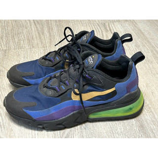 NIKE AIR MAX 270 REACT 黑藍 氣墊 運動鞋 金勾 AO4971-005男款25cm