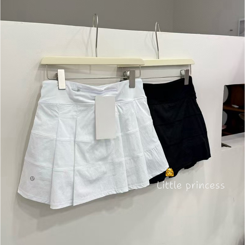 Little princess-🇰🇷代購🔥 lululemon 網球半裙 顯瘦 菱格 內安全褲 速乾雙向面料 舒適 短裙