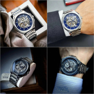 Fossil Evanston系列款 六角錶殼設計 機械錶 男款 45MM 【Watch On-line Store 】