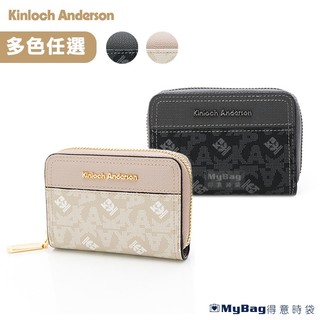 Kinloch Anderson 金安德森 皮夾 短夾 經典老花 拉鍊 Genevieve KA251006 得意時袋