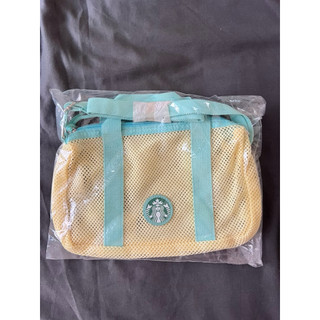 正版 星巴克 Starbucks透視感側背包 網狀斜背包