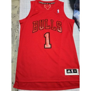 Adidias NBA球衣 聖誕節 芝加哥公牛 Derrick Rose #1 M號 Chicago Bulls 玫瑰