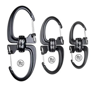 美國 奈愛 Nite Ize S-Biner® 360 SlideLock® 旋轉雙門鎖定登山扣 鋅合金 旋轉 S 鉤