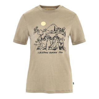 【Fjallraven 北極狐】Hoja Lugne Wool 短袖羊毛排汗衣 14600282 女