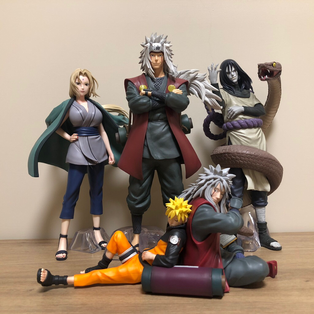代理版 火影忍者 一番賞 傳說的三忍 三忍 A賞 自來也 B賞 大蛇丸 C賞 綱手 全新未拆 疾風傳