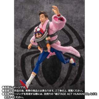 萬代 S.H.F SHF 蜘蛛人:穿越新宇宙 蜘蛛人 彼得‧B‧帕克&梅黛‧帕克 可動完成品 豬帽子模型玩具