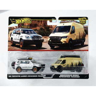 風火輪 Hot Wheels TOYOTA LAND CRUISER BENZ SPRINTER TOUR 露營 雙車組