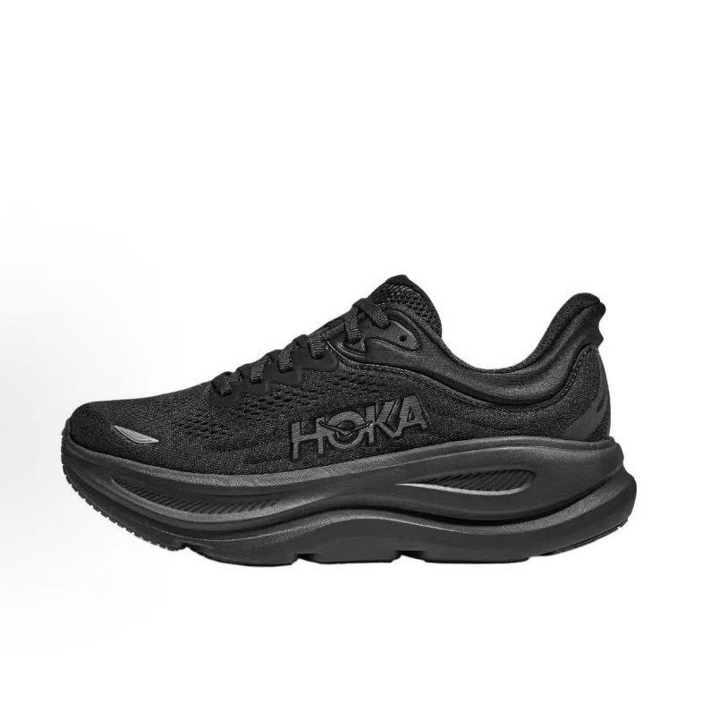 Coco 日本潮鞋代購●HOKA ONE ONE Bondi 9 百搭舒適 耐磨支撐 低幫 休閒城市通勤跑步鞋 黑武士