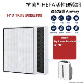 適用 Amway 安麗 逸新 Sky Atmosphere Mini 小台 第三代空氣清淨機 HEPA+活性碳濾網 濾芯