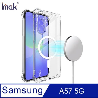Imak SAMSUNG A57 5G 全包防摔套(氣囊)(磁吸款)-透明