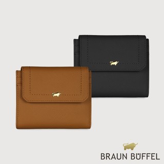 【BRAUN BUFFEL】婕娜 6卡三折短夾-多色賣場(德國小金牛台灣總代理)/BF2005-414