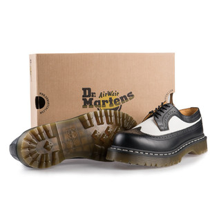 8成新✨Dr.martens 黑白雕花5孔牛津鞋👞3989 Brogue BEX