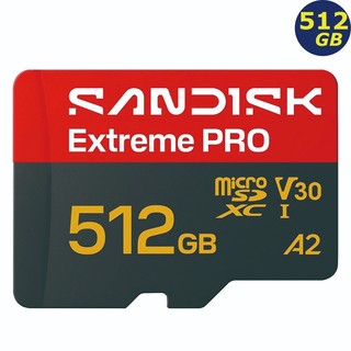 SanDisk 512G 512GB microSD extreme Pro 250MB SDSQXCJ-512G記憶卡