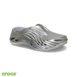 Crocs卡駱馳 (中性鞋) Echo Wave波波旋風金屬克駱格-大氣灰色/彩色-214111-1FS