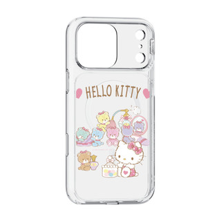 Slimax Hello Kitty手機殼 iPhone[18] 17 16 15 14 13 凱蒂可愛小熊 膜料包膜款