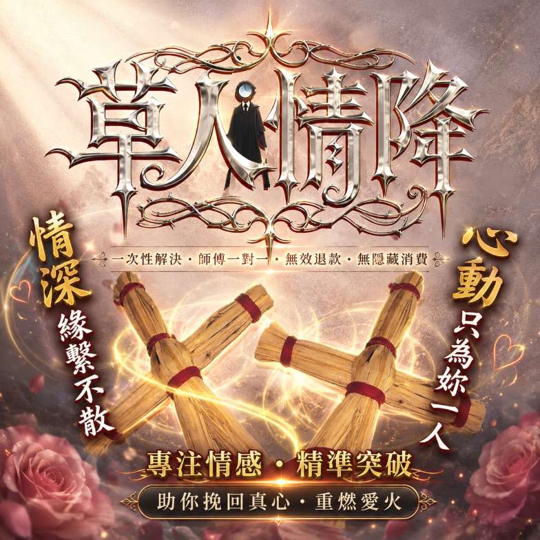 🌟【泰國古法草人情降-讓心儀對象主動愛上你】🌟🔥泰國情降，感情迅速復合，升溫，主動貼貼，喚醒愛情能量，讓TA為你心動！