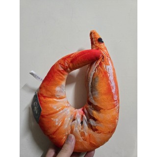 蝦仁抱枕~模擬蝦仁U型枕~油燜大蝦~創意蝦仁娃娃~蝦仁U型枕~蝦子娃娃抱枕~抱枕枕頭護頸枕