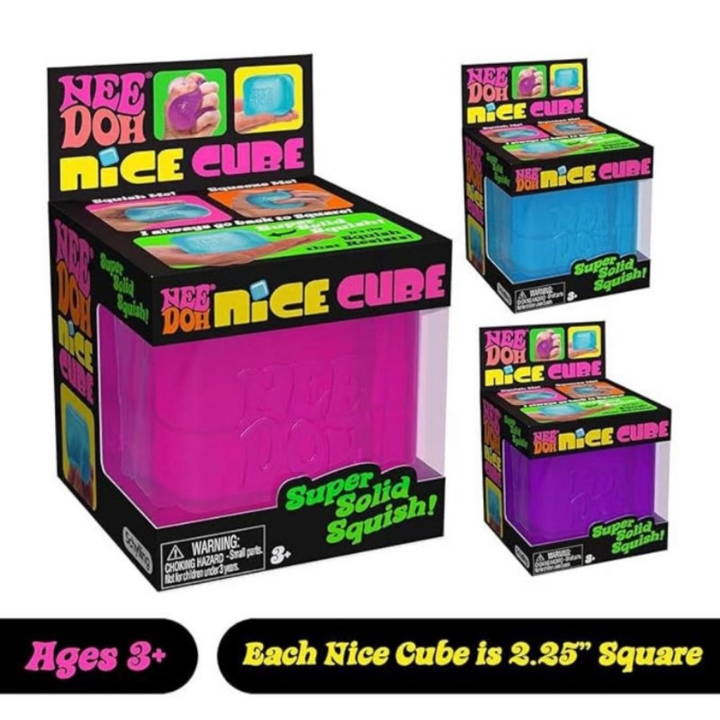 ［％＋］Schylling NeeDoh Nice Cube 冰塊造型 擠壓減壓 捏捏球 紓壓療癒 收藏 潮流