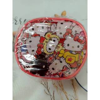 三麗鷗 正版授權 HELLO KITTY 凱蒂貓 大圓透明置物包 零錢包