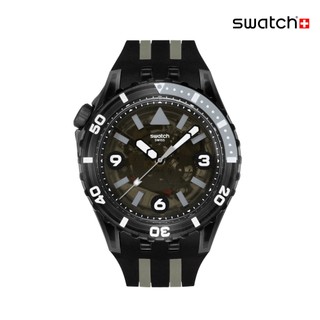 Swatch SCUBAQUA 酷炫黑 BLACK SEA NETTLE SSCU09B100(44mm)【官方旗艦店】
