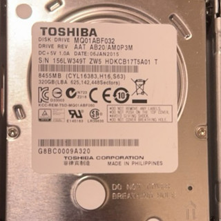 2.5吋 1T 2顆320g sata 機械硬碟1顆
