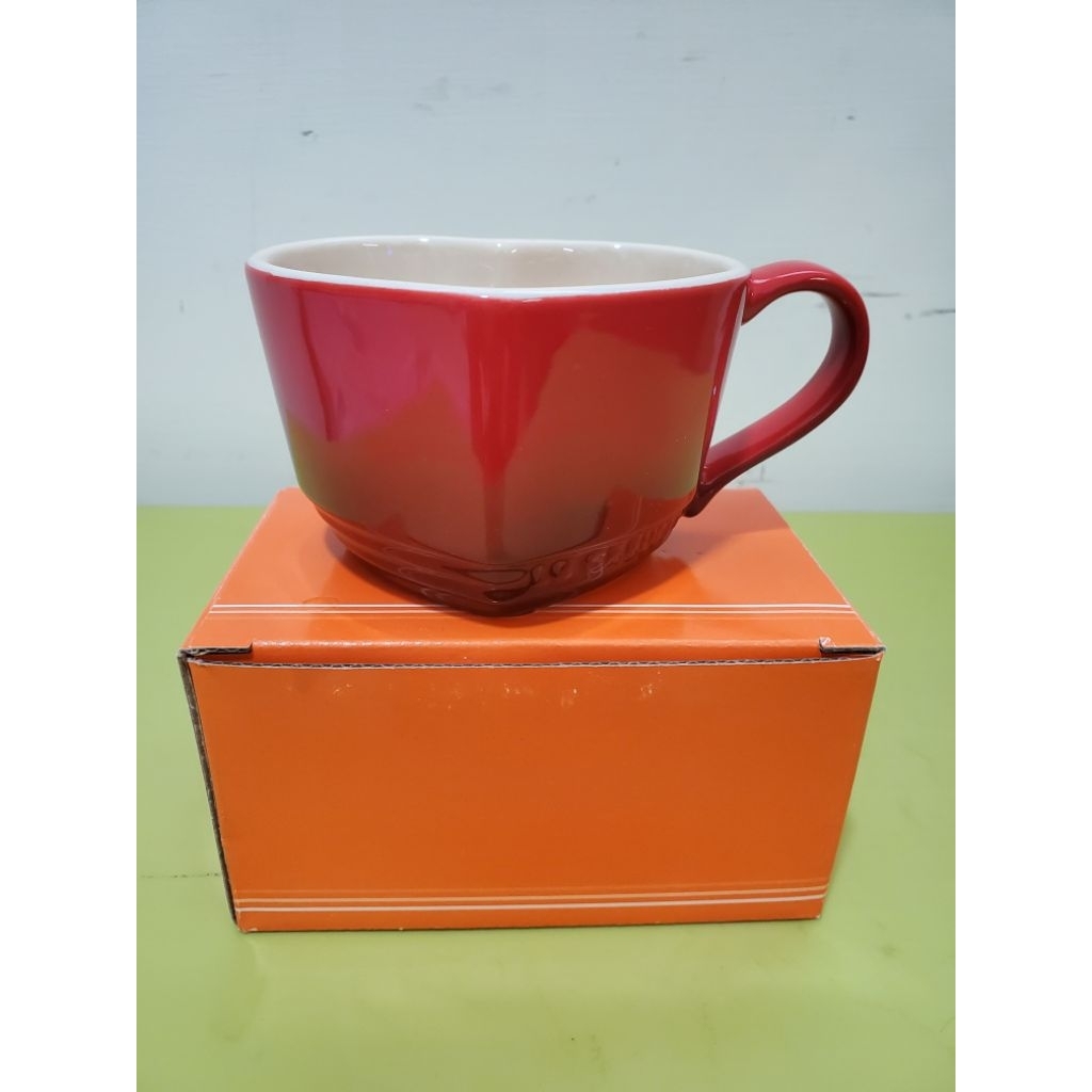 Le Creuset 甜心系列 愛心馬克杯 咖啡杯 茶杯 陶瓷杯 220ml 櫻桃紅
