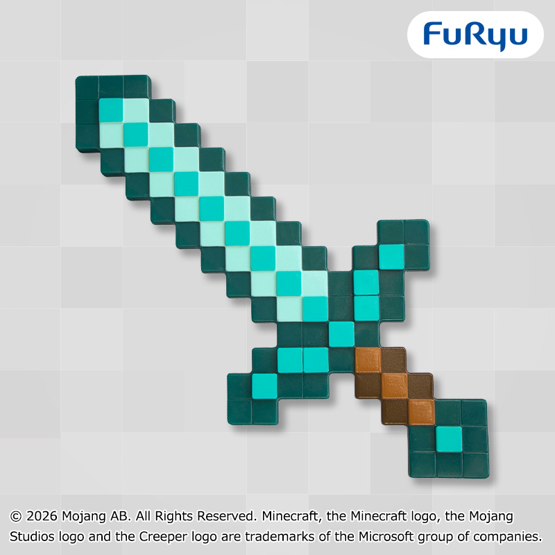 🔥鹿本🔥全新 日版 景品 FuRyu Minecraft 麥塊 當個創世神 鑽石劍 公仔 模型