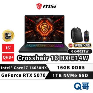 MSI Crosshair 16 HX E14WGK-002TW 電競筆電 16吋 Intel9 16G 1TB 筆電