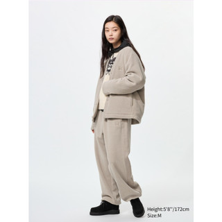 NEEDLES x UNIQLO 聯名刷毛長褲 刷毛寬褲