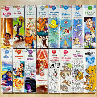 🇫🇷法國限定 現貨免運🇫🇷 《著色書籤》 迪士尼 Disney 皮克斯 便籤 便簽 卡片 繪本 水彩 著色 填色 塗鴉
