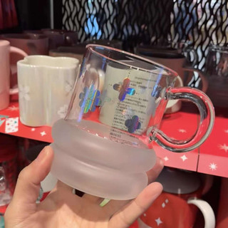星巴克杯子清倉特價優惠簡約日本甜甜圈雪花耐熱玻璃桌面馬克水杯