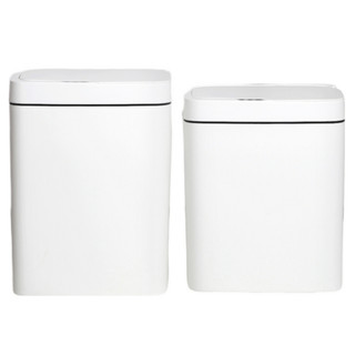 【福利品】箱損comet 動態感應防臭垃圾桶 12L + 16L, 白
