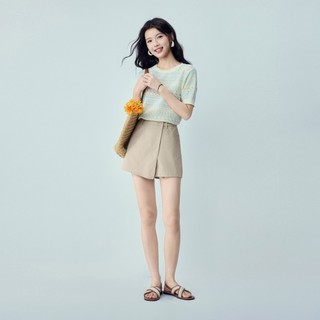 GIORDANO 女裝彈力棉中腰短褲裙【雙色任選】13406318
