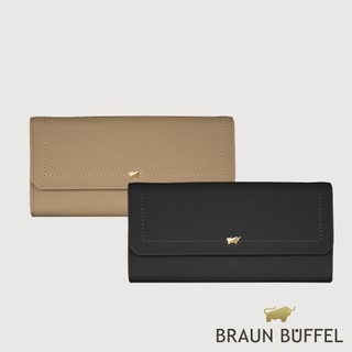 【BRAUN BUFFEL】珍妮絲 14卡兩折長夾-多色賣場(德國小金牛台灣總代理)/BF840-621