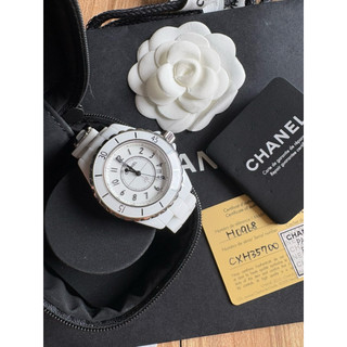 Chanel J12 33mm 腕錶女錶 香奈兒白色陶瓷