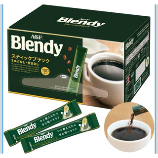 日本 AGF 黑咖啡 Blendy綠色 贅沢藍色 100入