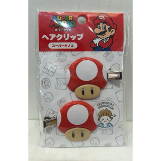 日本任天堂 MARIO 超級瑪利歐髮夾 蘑菇 奇諾比奧 造型髮夾 瀏海夾 造型髮夾 小朋友 兩入一賣 CLIP