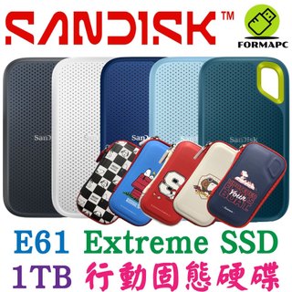 SanDisk E61 Extreme SSD 1T 1TB USB3.2 2.5吋 行動固態硬碟 外接式硬碟