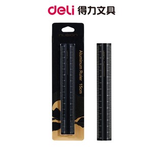 【Nusign紐賽】鋁制直尺/15cm/日耀金山/ENS091G｜文具 辦公用品 學生文具 收納
