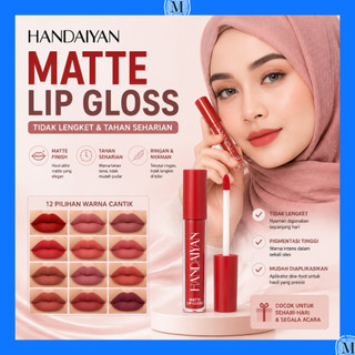 HANDAIYAN Matte Lip Gloss Lipstik Anti Air Lipstick MKBT238