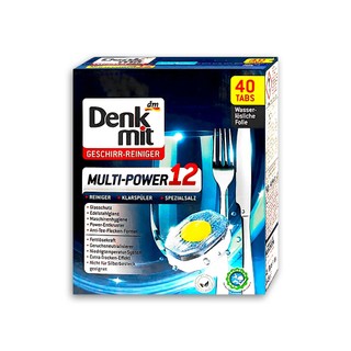 德國DM Denkmit 洗碗機專用 All in One洗碗錠 40入 多效去污光亮碗盤清潔錠 強效除頑垢去味洗碗塊