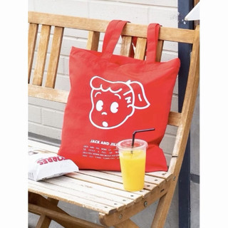 【二手】OSAMU GOODS 原田治 - 紅色Jill吉兒帆布包