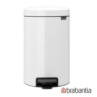 BRABANTIA PEDAL BIN NEWICON 白金 時尚腳踏式垃圾桶 12L 熱賣款 白色 展示品甜價