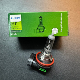 東傑 公司貨 德國製 飛利浦 PHILIPS 四倍長壽型 汽車燈泡 H11 大燈泡 霧燈泡 石英燈泡 12362